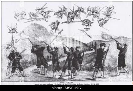 256 Guerra del Pacífico Caricatura 1879-1884 37 Banque D'Images