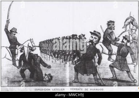 256 Guerra del Pacífico Caricatura 1879-1884 36 Banque D'Images