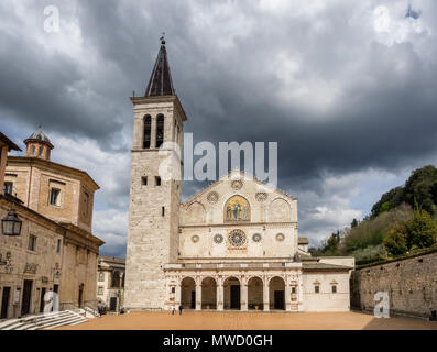 Maria Assunta cathédrale de Spoleto, Ombrie Italie Banque D'Images