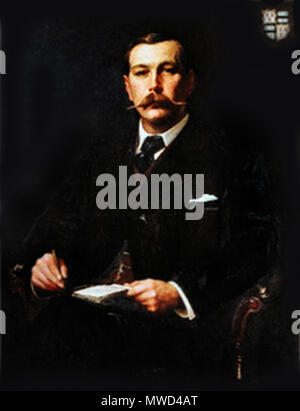 . Anglais : Portrait d'Arthur Conan Doyle par Sidney Paget.ch. 1890 . Sidney Paget 497 PortraitOfACD Banque D'Images