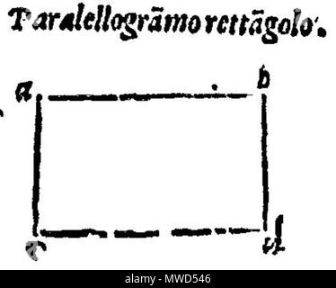 . Italiano : Disegno per gli Elementi di Euclide - edizione tradotta da Niccolo Tartaglia . 29 septembre 2013, 15:51:45. Niccolo Tartaglia, 1565 Euclid 197 039r Banque D'Images