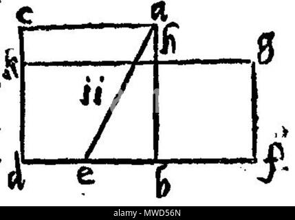 . Italiano : Disegno per gli Elementi di Euclide - edizione tradotta da Niccolo Tartaglia . 29 septembre 2013, 15:52:38. Niccolo Tartaglia, 1565 Euclid 197 047r Banque D'Images