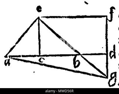 . Italiano : Disegno per gli Elementi di Euclide - edizione tradotta da Niccolo Tartaglia . 29 septembre 2013, 15:52:38. Niccolo Tartaglia, 1565 Euclid 197 046v Banque D'Images