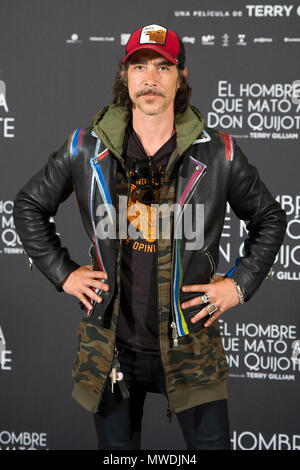 Madrid, Espagne. 29 mai, 2018. Oscar Jaenada au Photocall pour le film 'El hombre que mató a don Quijote/l'homme qui a tué Don Quichotte" à l'hôtel NH Eurobuilding Madrid Collection. Madrid, 29.05.2018 | Conditions de crédit dans le monde entier : dpa/Alamy Live News Banque D'Images