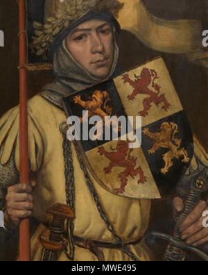 . Anglais : Détail d'Henri Leys" portrait de Jean Ier, duc de Brabant . 7 avril 2016. Jan August Hendrik Leys 271 Henri Leys - Jean Ier, duc de Brabant (détail) Banque D'Images