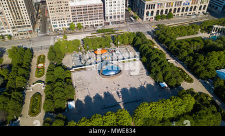 Cloud Gate, Millennium Park, Chicago, Illinois, USA Banque D'Images