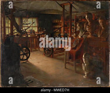. Anglais : peinture de James Watt's la atelier à Heathfield Hall. 1889. Jonathon Pratt 307 James Watt's la Atelier par Jonathon Pratt Banque D'Images