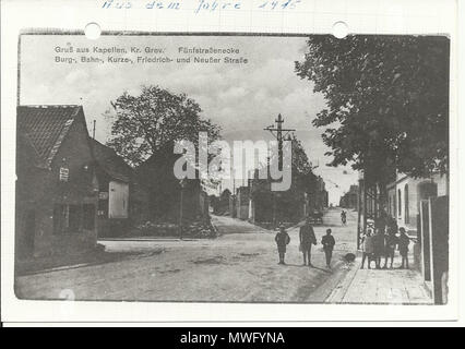 . Deutsch : Kapellen von Postkarte aus dem Jahr 1915 . 27 avril 2014, 15:43:54. 333 Inconnu Kapellen1915 Banque D'Images