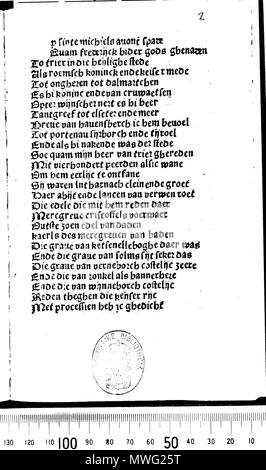 . Komst van Keiser Frederyck te Trier - Druck (Gouda ?) . vers 1484. Ce fichier n'est pas informations sur l'auteur. 344 KOMST trier 2 Banque D'Images