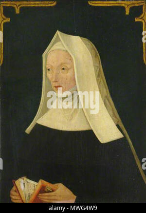 . Portrait de Lady Margaret Beaufort, Christ's College Old Library, l'un de ces nombreux portraits dans le Christ's College . 16e siècle. Inconnu 356 Lady Margaret Christ's College Library Banque D'Images