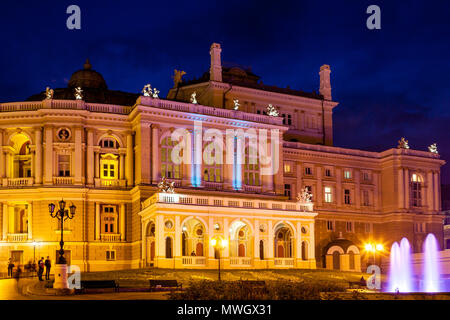 L'Odessa National Academic Theatre of Opera and Ballet, Odessa, Ukraine. Banque D'Images