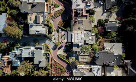 Lombard Street, San Francisco CA USA Banque D'Images