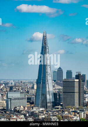 Vue sur le fragment et les toits de Londres, Royaume-Uni Banque D'Images