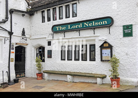 Lord Nelson public house, Luddenden Banque D'Images