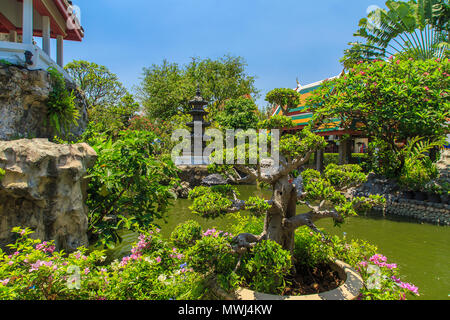 Temple de Wat Prayoon (tortue temple) à Bangkok, Thaïlande. Banque D'Images