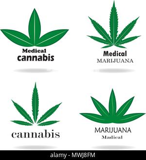 La marijuana médicale. Le Cannabis Illustration de Vecteur