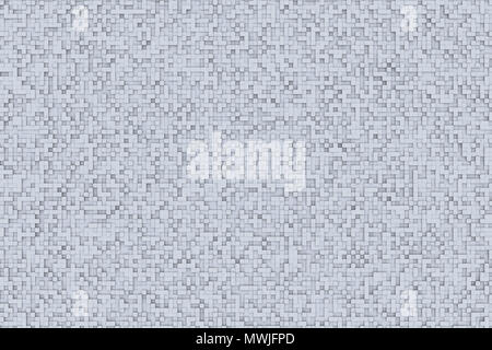 Résumé Petit Cube géométrique 3D Modèle de conception d'arrière-plan en noir et blanc ou gris Banque D'Images