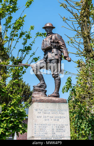 La 41e Division Monument à Flers, région de la Somme Banque D'Images