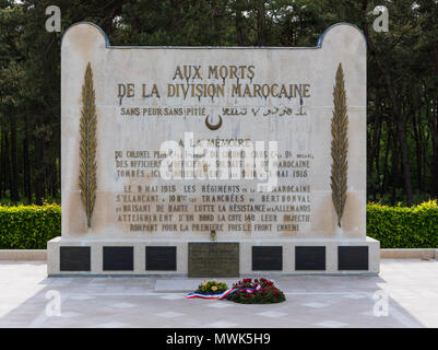 Mémorial de la Division marocaine, la crête de Vimy Banque D'Images