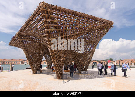 Vo Trong Nghia Architectes, Bambou Stalactite pavilion, 2018 Biennale d'architecture de Venise, l'Arsenale Venise Banque D'Images