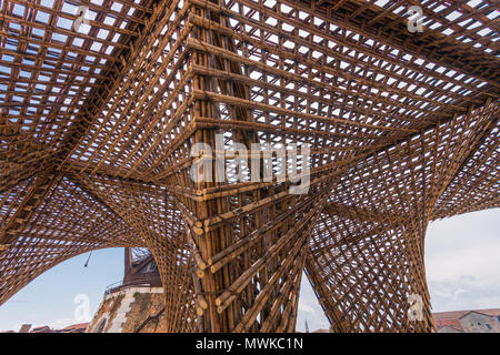 Vo Trong Nghia Architectes, Bambou Stalactite pavilion, 2018 Biennale d'architecture de Venise, l'Arsenale Venise Banque D'Images