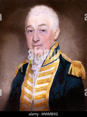 . Anglais : Isaac Coffin (1759 -1839), Admiral of the Blue aquarelle sur ivoire 10 x 7,4 mm après 1825 . après 1825. Isaac Coffin 300 Anonyme (1759 -1839), Admiral of the Blue Banque D'Images