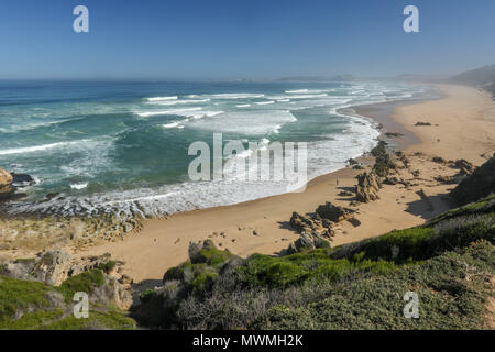 Plage de Brenton-on-Sea, Eden, municipalité de district de la province de Western Cape, Afrique du Sud Banque D'Images