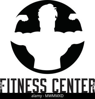 L'icône du centre de remise en forme Illustration de Vecteur