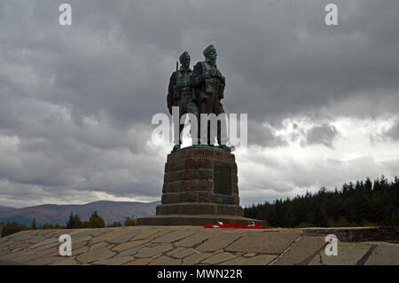 Mémorial Commando Spean Bridge, Highlands, Écosse Banque D'Images