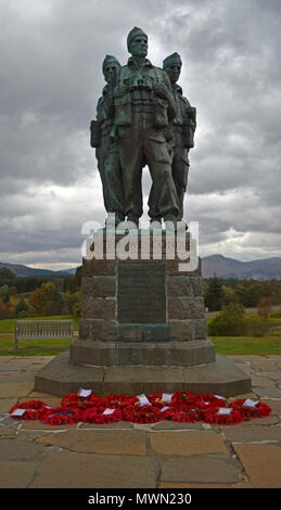 Mémorial Commando Spean Bridge, Highlands, Écosse Banque D'Images