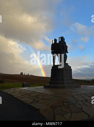 Mémorial Commando Spean Bridge, Highlands, Écosse Banque D'Images