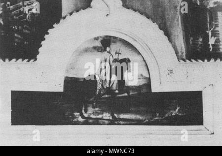 . Anglais : Plafond dans la salle des chevaliers du château de Pidhirtsi (Fédération de cavalier). Polski : Plafon w zamku Sali Rycerskiej Podhorcach moskiewski Jeździec (w). Années 1640. 486 Inconnu 16 Plafon Sala Hotel Zielony Banque D'Images