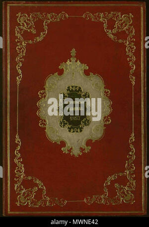 . Anglais : couverture originale de la Constitution fédérale des États-Unis mexicains de 1857 Español : Portada de la Constitución Federal de los Estados Unidos Mexicanos de 1857 . Hpav7 494 Portada Constitucion 1857 Banque D'Images