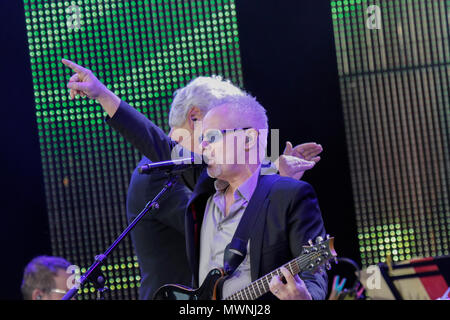 Worms, Allemagne. 1er juin 2018. Chanteur-compositeur anglais Nik Kershaw il se produit à l'étape de SWR. Autour de 300.000 visiteurs sont attendus dans les 34. Édition de la Rheinland-Pfalz-Tag (Rhénanie-Palatinat jour) dans les vers. La Rheinland-Pfalz-Tag est un événement annuel qui met en valeur l'état allemand de Rhénanie-Palatinat. Credit : PACIFIC PRESS/Alamy Live News Banque D'Images