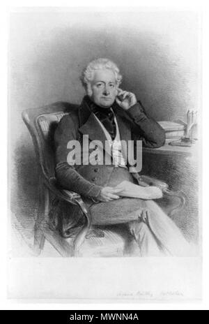 . Anglais : lithographie de Richard Bentley, un 19e siècle éditeur britannique . 1844. Charles Baugniet (1814-1886) 522 RichardBentleyPrinter Banque D'Images