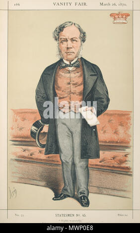 . Les hommes d'État No45 : Caricature du duc de Richmond. Sous-titre suivant : "hautement respectable." . 26 mars 1870. 'ATn' Alfred Thompson 522 Charles Gordon-Lennox, Vanity Fair, 1870-03-26 Banque D'Images