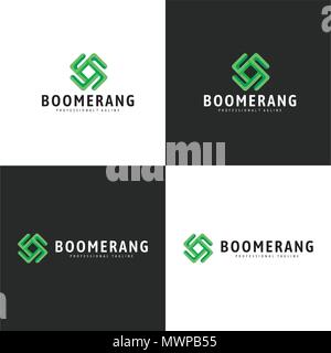 Logo de Boomerang Illustration de Vecteur