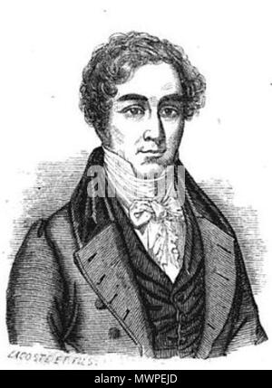 . Robert Peel . 1843. Lacoste (graveur) 524 Robert Peel 1843 Banque D'Images