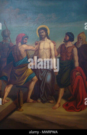 . Deutsch : Bild aus der dans Passionsfolge Seckach-Zimmern St. Andreas dans . 19ème siècle. n.n., 19e siècle 550 peinture Seckach-zimmern-st-andreas-10 Banque D'Images