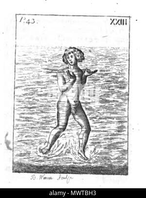. Anglais : plaque de cuivre gravure, numérotés comme dans le titre . 1789. Illustré par une plaque de cuivre de 40 coupes. Texte par par Monsieur Thevenot. Le fait hors de l'anglais, publié par John inverseur, libraire papetier et Printseller peu de Moorgate, London Wall. 593 L'Art de la Natation-23 Banque D'Images