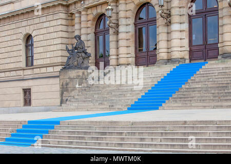 - Prague Rudolfinum Concert Hall pendant le Festival du Printemps de Prague. Banque D'Images