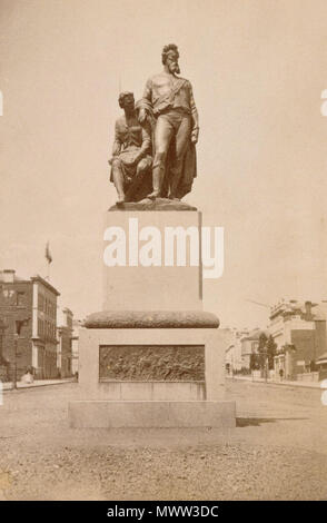 . English : Photographie du monument à Burke et Willis (de l'expédition du même nom). Carte de visite de Thomas Foster Chuck, l'auteur de la photographie en 1869. 1869. Thomas Foster Chuck (1826-1898) 605 Thomas Foster Chuck - Burke et Wills monument Banque D'Images