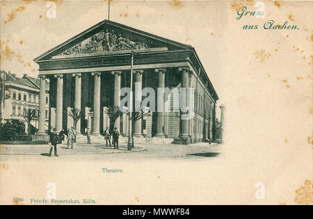 . Deutsch : Das Theater à Aix-la-Chapelle vor dem Umbau (1899) . (1899 gelaufen). Théâtre 603 Inconnu Umbau vor Aix-la-Chapelle Banque D'Images