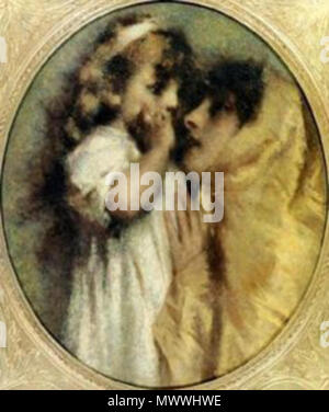 . Italiano : Tranquillo Cremona (1837-1878) 'Amore materno' . 19e siècle. Tranquillo Cremona Tranquillo cremona11 614 Banque D'Images