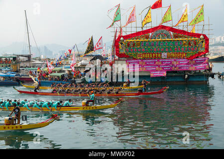 Dragon Boat Race, de Shau Kei Wan, Hong Kong Island, Hong Kong, Chine, Asie Banque D'Images