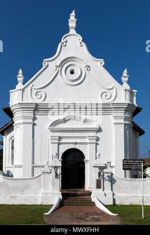 L'Église réformée néerlandaise dans le quartier historique de Galle Fort, UNESCO World Heritage Site, Sri Lanka, Asie Banque D'Images