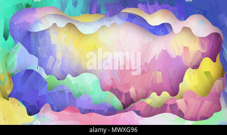 Abstratc digital background. L'art créatif couleur texture lumineuse multicolore. Banque D'Images