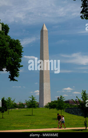 USA Washington DC National Mall Washington Monument Banque D'Images