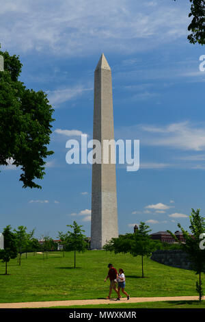 USA Washington DC National Mall Washington Monument Banque D'Images