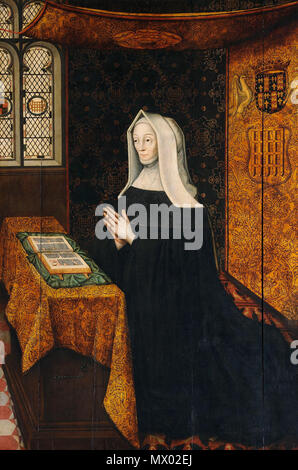 . Portrait de Lady Margaret Beaufort, le Hall à St John's College de Cambridge . 16e siècle. Denise Lavallée 77 BeaufortLadyM Roland SJ CU 170sm Banque D'Images